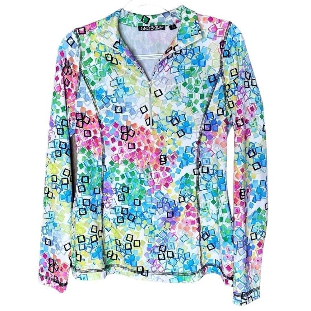 Snoskins Women’s Microfiber 1/4 Zip Top. Size Medium